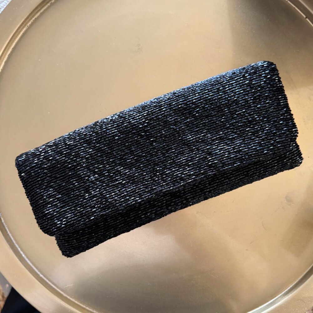 Tuckernuck Black Beaded Clutch - Picture 2 of 5